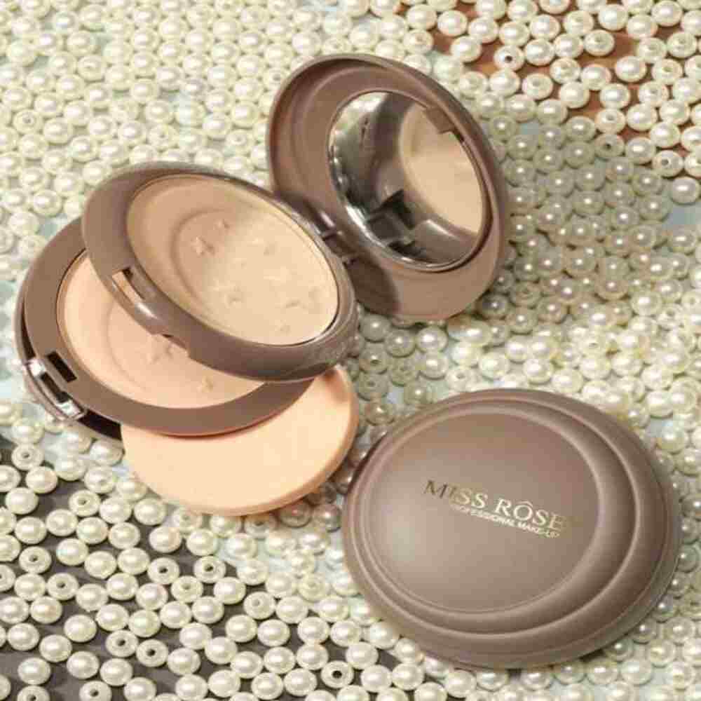 missrose 2 in 1 compact powder moon and back face powder