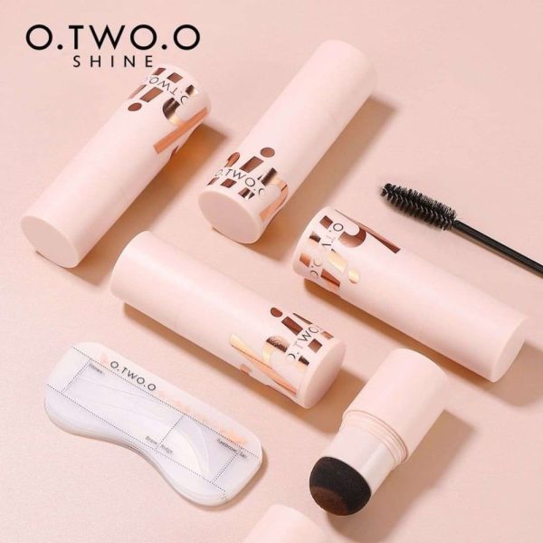 O.TWO.O 3 in 1 Air cushion eyebrow powders with brush and stencils