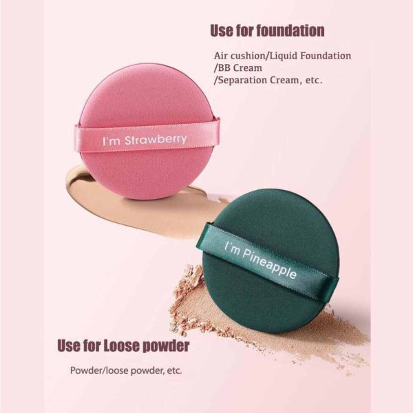 How to use air cushion powder puff with wet and dry products.