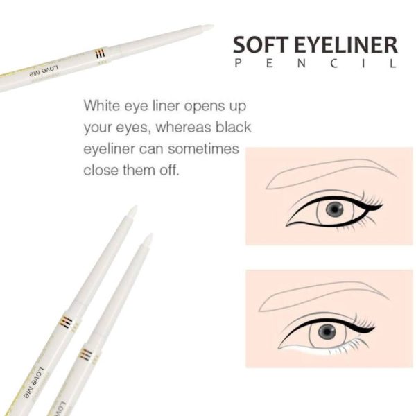 how to apply maliao white eye pencil