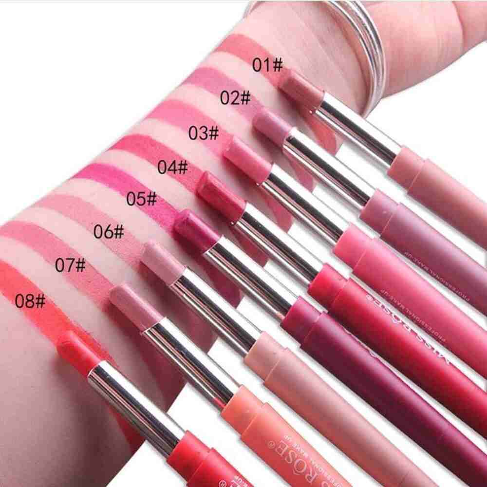 Missrose 2 in 1 Lipstick and Lipliner High Pigment double/ dual ended Lipstick