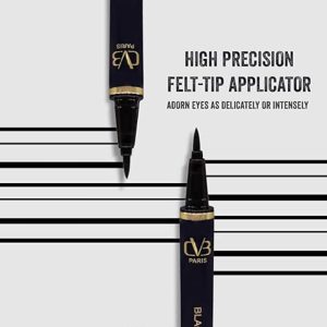 CVB Black Art Liquid Pen Eyeliner Zero-Smudge, Long-Lasting High Precision Tip C05 Eyeliner