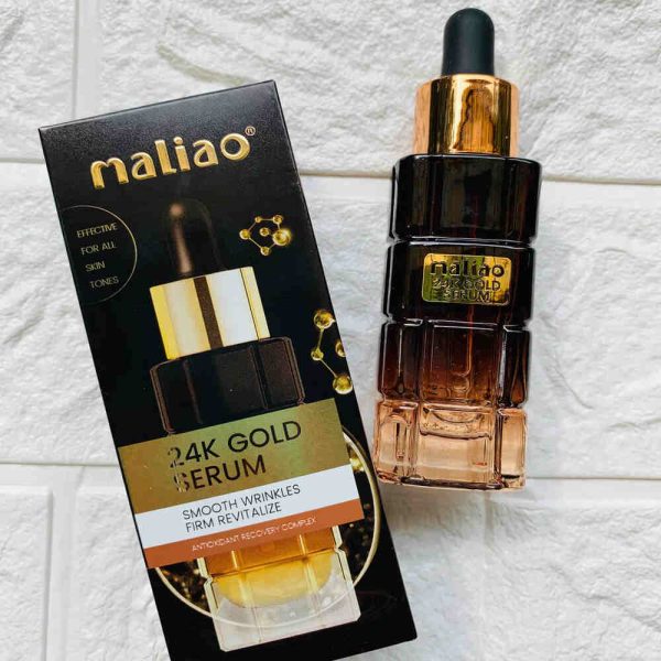 Maliao 24K Gold Serum Smooth Wrinkles Firm Revitalize Antioxidant Recovery Complex Serum 30ml
