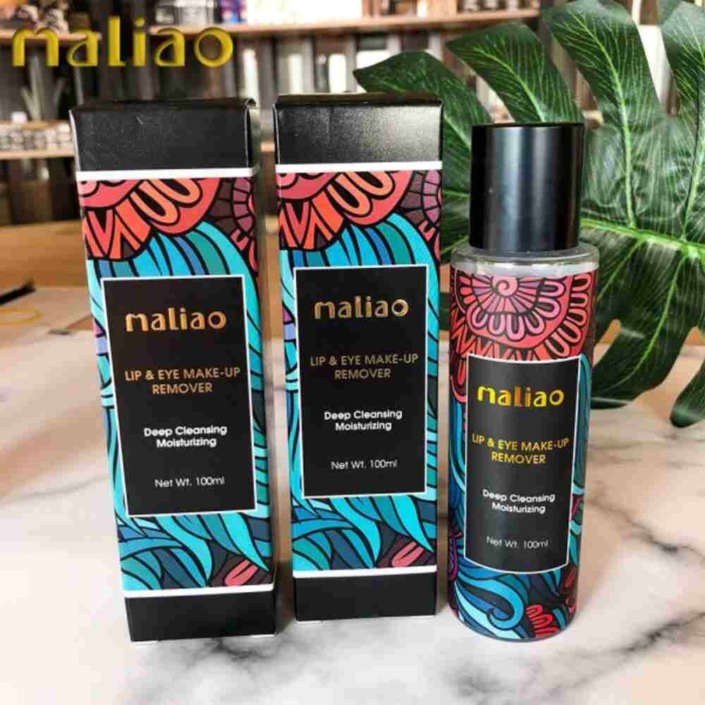 Maliao Professional Lip And Eye Makeup Remover and cleanser bottles