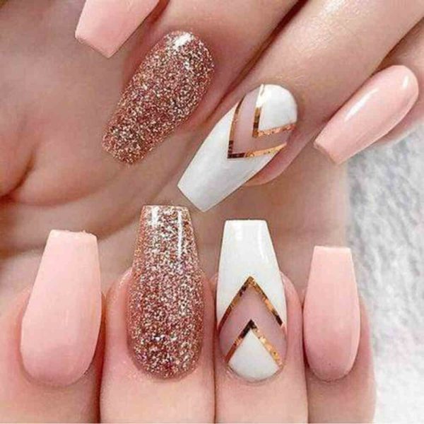 Nail art on nails applied With sunmini UV lamp and 7 accessories Polygel Nail Extension Kit