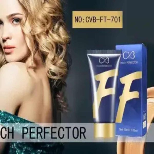 CVB Peach Perfector 30ml CVB-FT-701 perfecting cream foundation smooth application on face and body shown