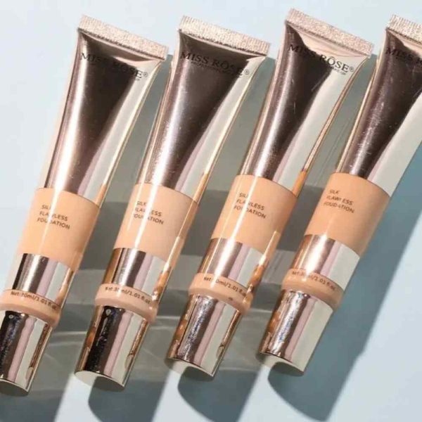 4 tubes of missrose silk flawless foundation