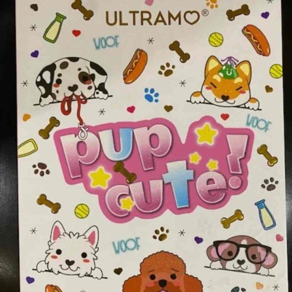 Ultramo Cute Pup Eyeshadow Palette Matte Glittery 126 Colors Eyeshade Kit
