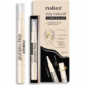 Maliao Stay Natural Moisturizing Concealer with Panthenol S4 Super Stay and Long Lasting Concealer Pen With Brush Bristols
