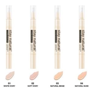 Maliao Stay Natural Moisturizing Concealer with Panthenol S4 Super Stay and Long Lasting Concealer Pen With Brush Bristols