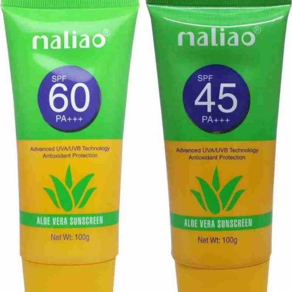 Maliao Aloevera Sunscreen SPF 45 and SPF 60 Sunblock