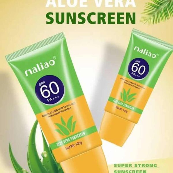 2 Maliao Aloevera Sunscreen SPF60 Sunblock tubes