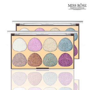 Miss Rose 8 Color Glitter Eyeshadow Palette