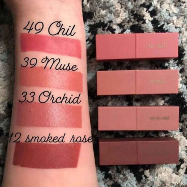 4 miss rose fashion vitamin E Square lipsticks semi matte finish nude shades of 8 piece set