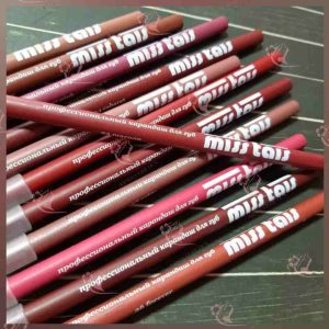 Set of 12 Miss Tais Lip Pencil Lip Liners High Pigmented Waterproof Soft Lips Permanent Effect All Natural